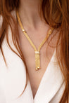 Photo porté du collier maille Bella en or 18 carats