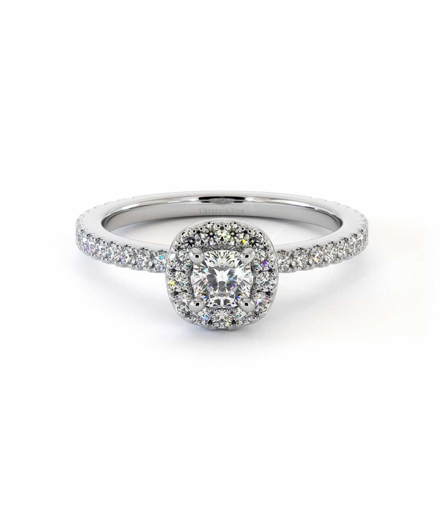 Solitaire Lucia - Or Blanc Palladié