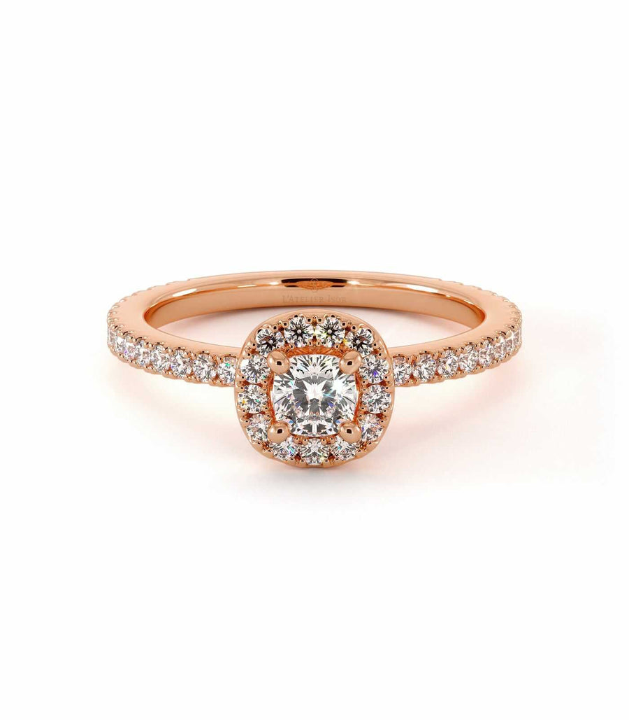 Solitaire Lucia - Or Rose