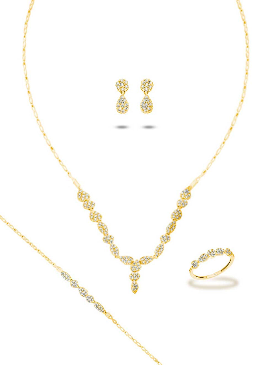 Parure de mariée Nelly en or 18 carats - Maison Isor